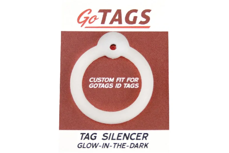 Pet Tag Silencer, Glow in the Dark, Round Regular