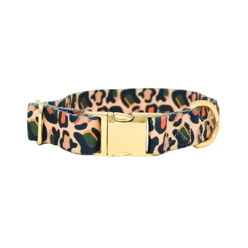 Pink Papyrus Beckett Collar, Leopard