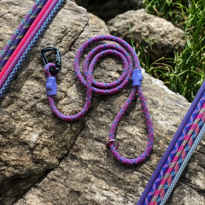 Pink & Purple Patterns Climbing Rope Leashes