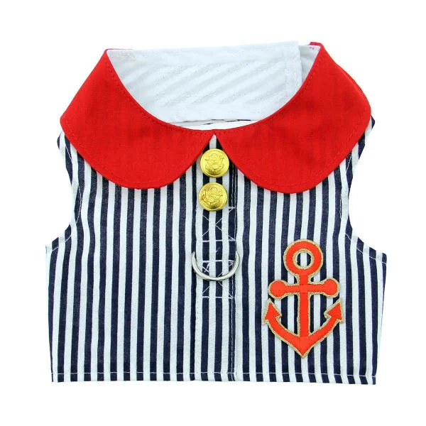 Sailor Boy Fabric Harness with Matching Leash