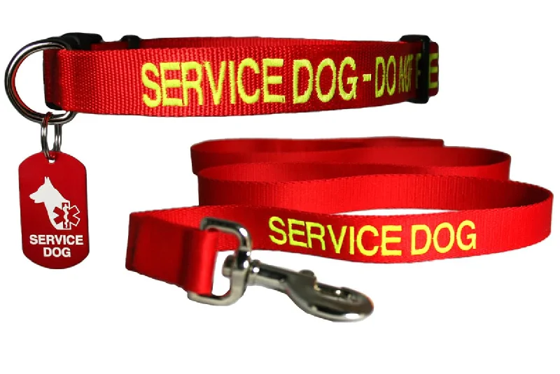 Service Dog Collar and Leash Set