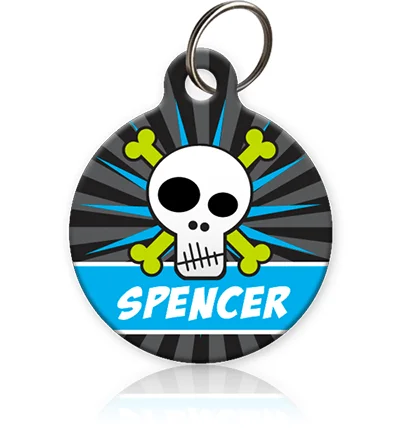 Skull Pet ID Tag