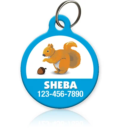 Squirrel Pet ID Tag