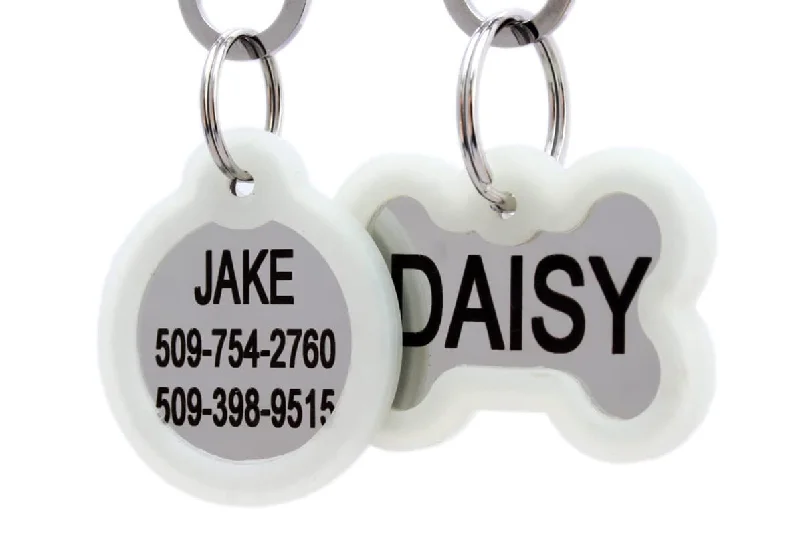 Stainless Steel Pet ID Tags with Tag Silencer