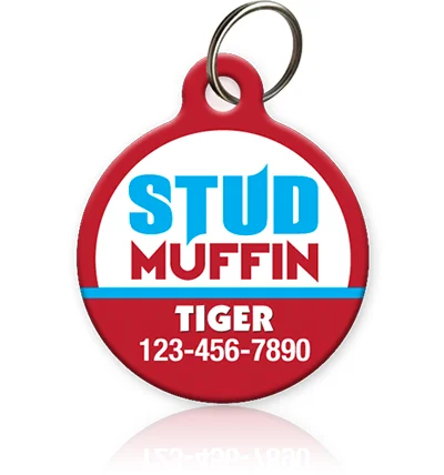 Stud Muffin Pet ID Tag