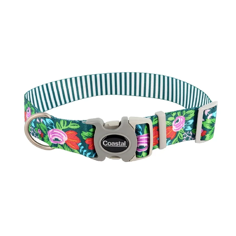 Flower Teal Stripe