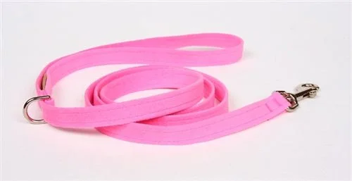 Susan Lanci Plain Ultrasuede Dog Leash in Many Colors