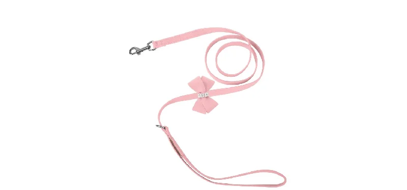 Susan Lanci Puppy Pink Nouveau Bow Leash