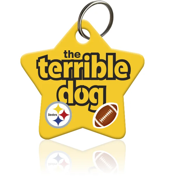 Steelers Terrible Dog Pet ID Tag