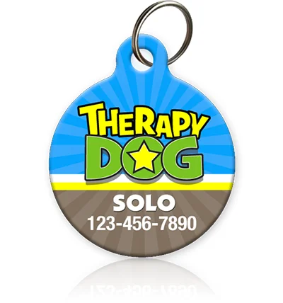 Therapy Dog Pet ID Tag