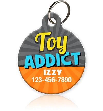 Toy Addict Pet ID Tag