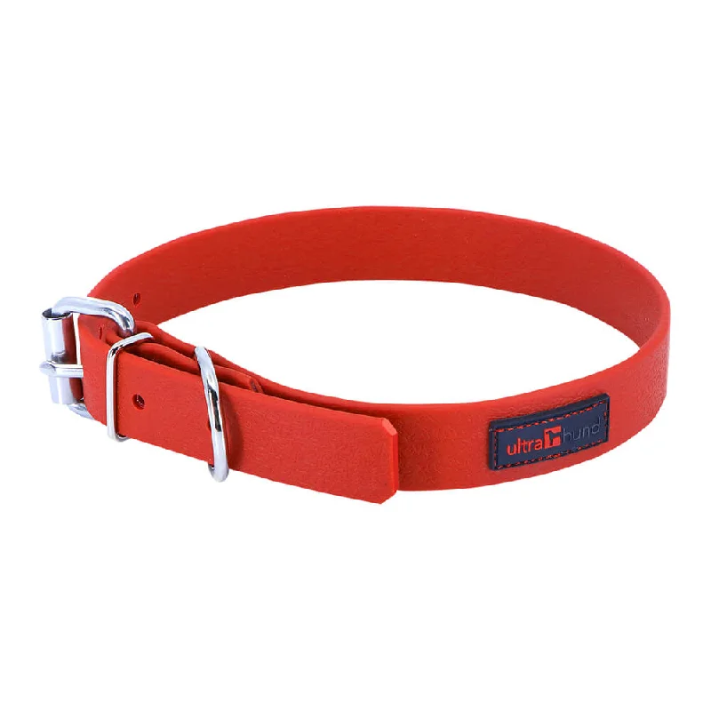 Ultrahund Play Regular Dog Collar 1" Wide, Fits 22" to 26" (Red)