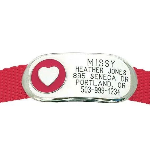 Jewelry Collar Tag - Heart