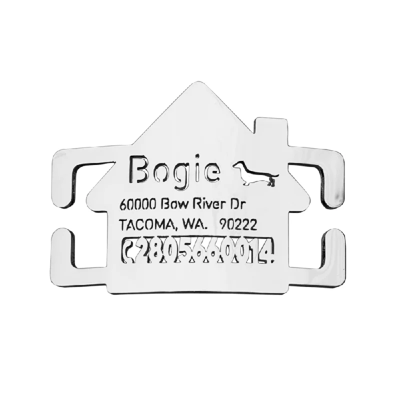 Home Slide On Dog ID Tag