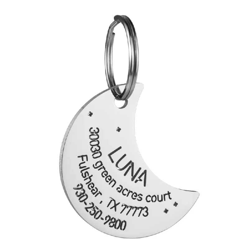 Moon Dog ID Tag